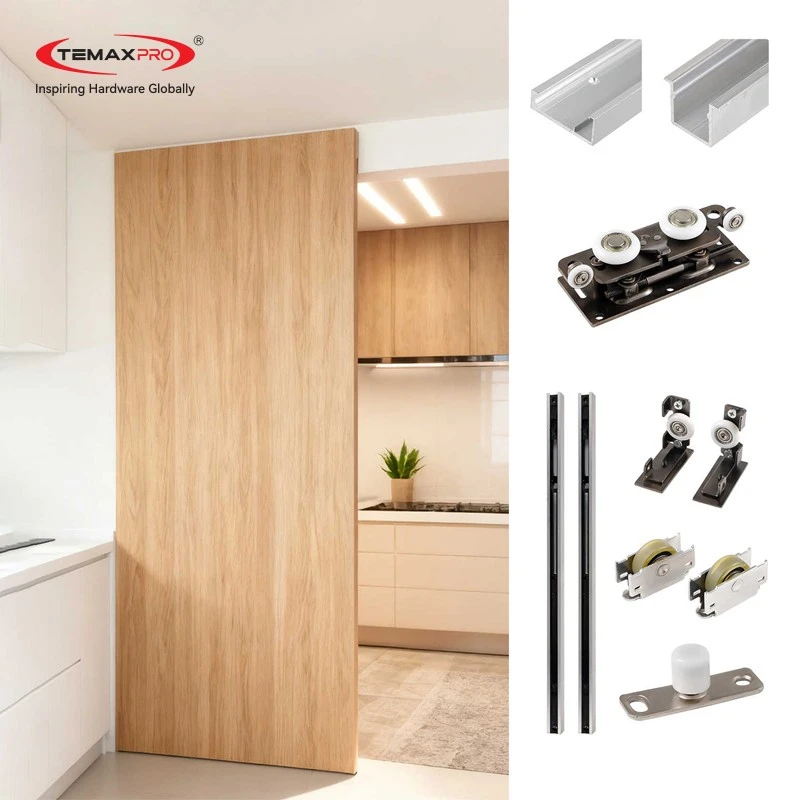 Temax Wall Mount Concealed Sliding System For Wood Doors M972 manufacturers