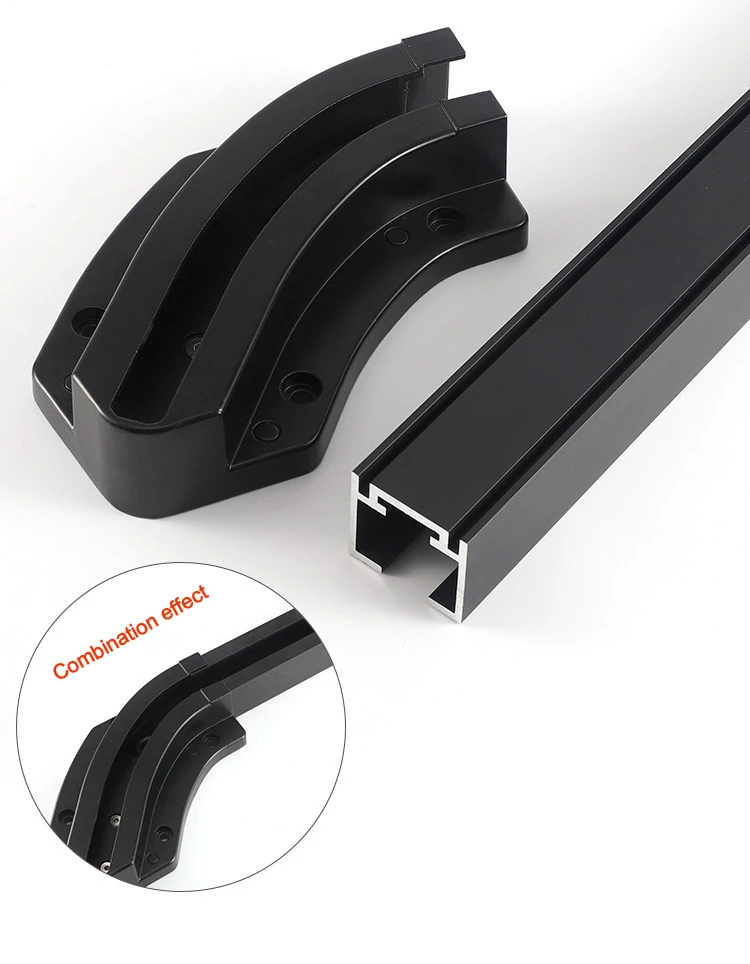 Curved Rail Connector with Installation Effect Curved Rail Connector with Installation Effect