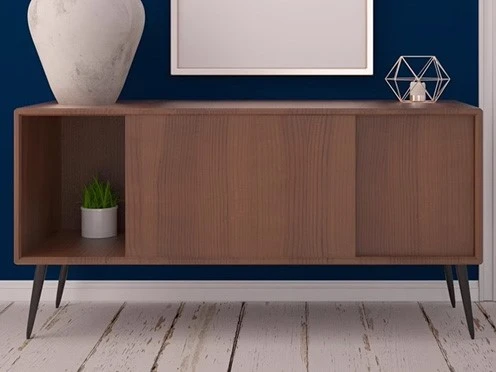 product-496-372 Mid-Century Sideboard with Inward Sliding Hardware