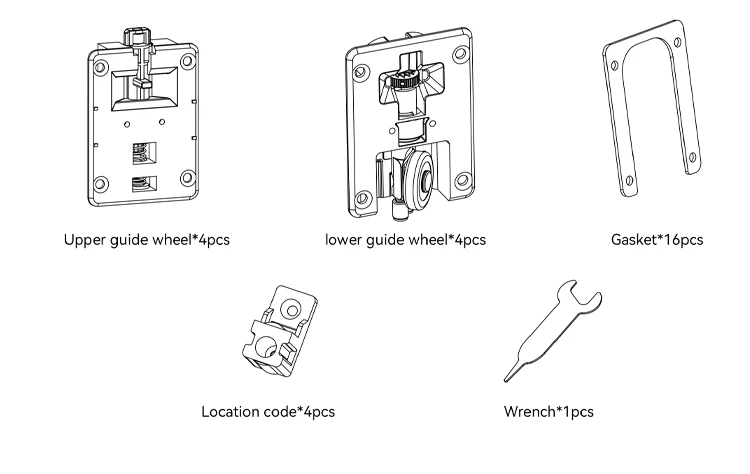 product-550-348 Pocket Door Guide Accessory Set