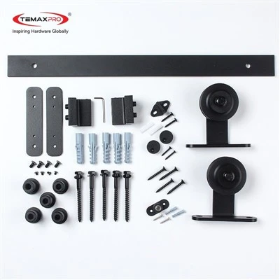 Temax Barn Door Rails and Hardware for Wooden Door GC01