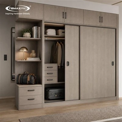 TEMAX Soft Close Wardrobe Door Hardware System MFL05